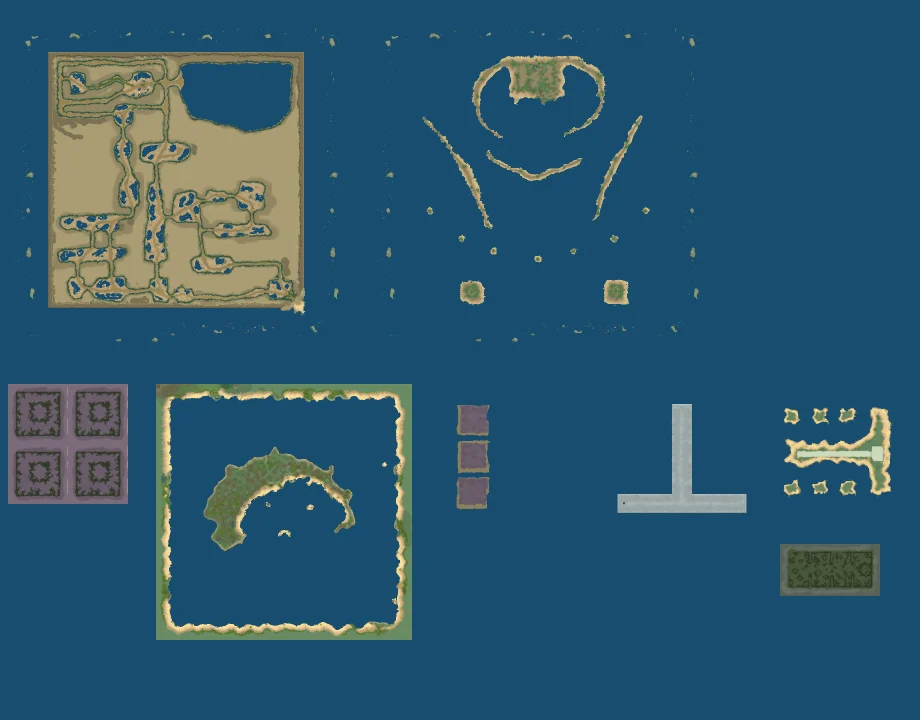 Map of Treasure Gulf to Skeletar Isle